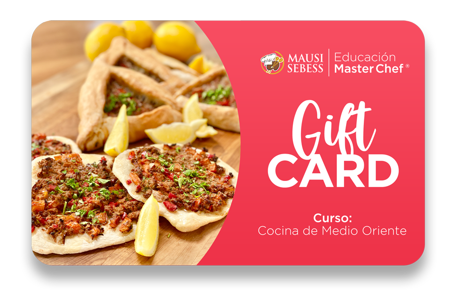 Gift Card Cocina de Medio Oriente - Master Chef - Mausi Sebess